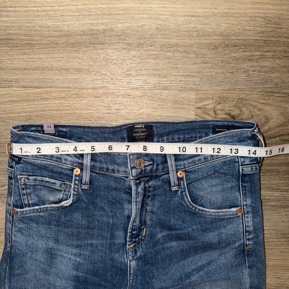 Citizens of Humanity Emerson Slim Boyfriend Jeans Womens Size 24 Blue Denim - Picture 2 of 12